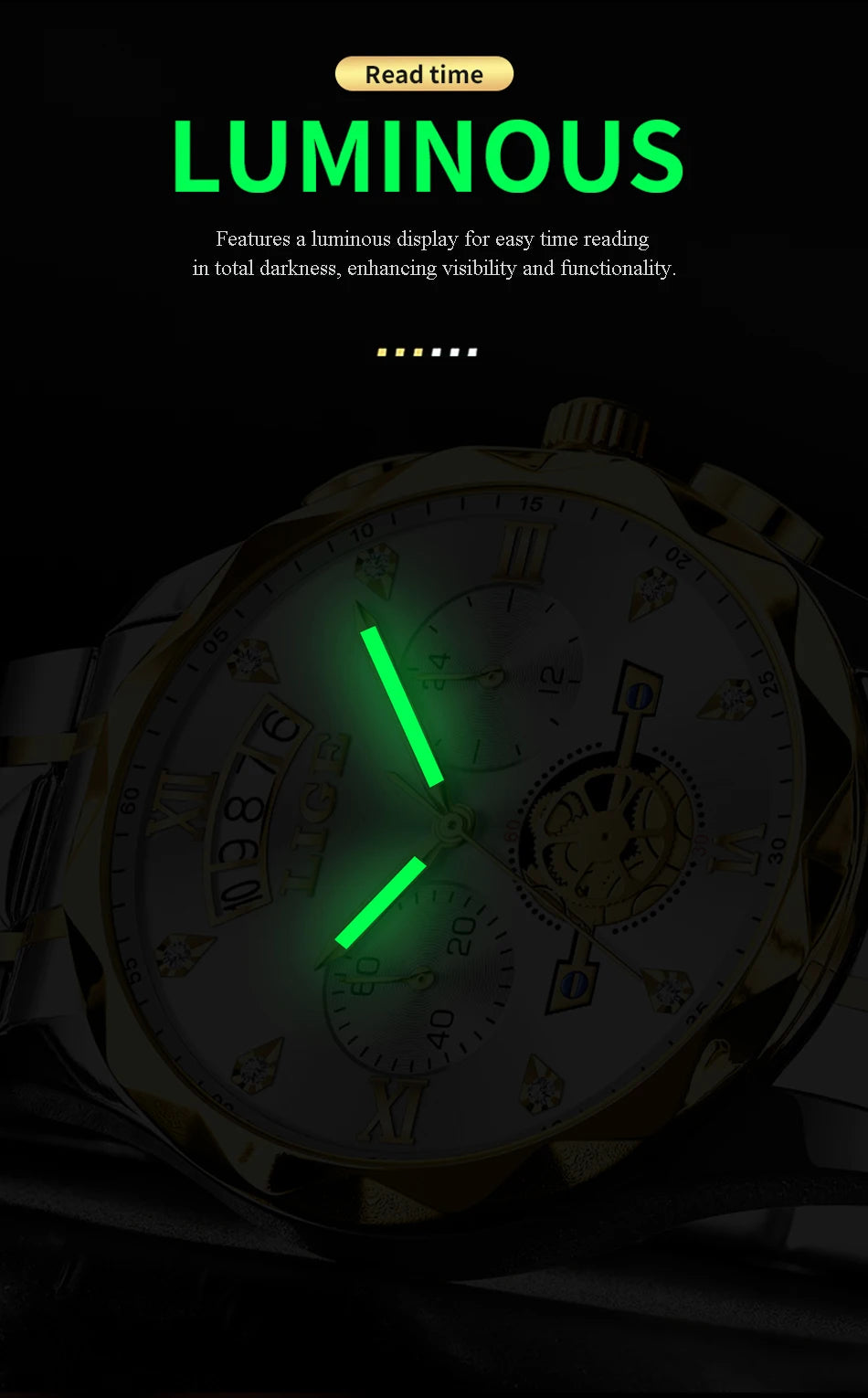 LIGE 2024 Fashion Mens Watch Luxury Business Waterproof Sports Quartz Wristwatches Luminous Date Casual Watches Men Reloj Hombre