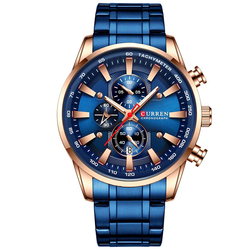 New Watches for Men Top Luxury Brand CURREN Quartz Men’s Watch Sport Waterproof Wrist Watches Chronograph Date Relogio Masculino