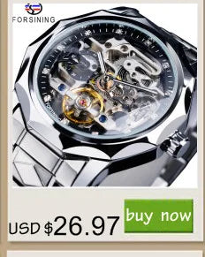 Winner 395R WINNER Minimalist Automatic Watch for Men Creative Triangle Dial Brand Luxury Business Mechanical Watches Silicone