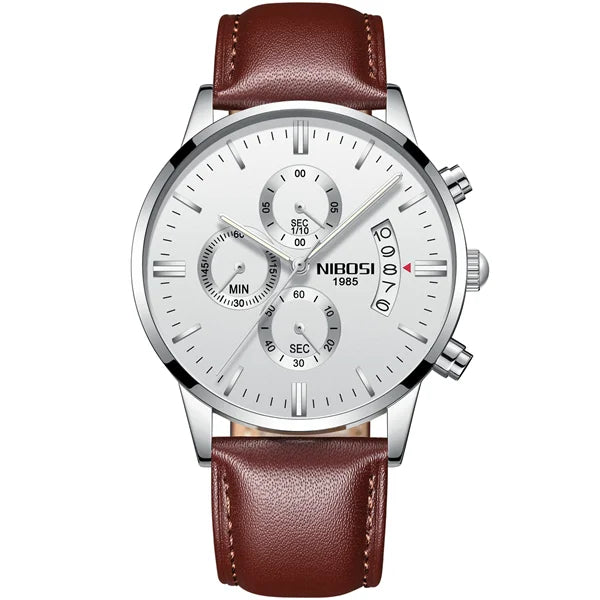 NIBOSI Mens Watches Luxury Top Brand Relogio Masculino Famous Men's Fashion Casual Dress Watch Military Quartz Wristwatches Saat