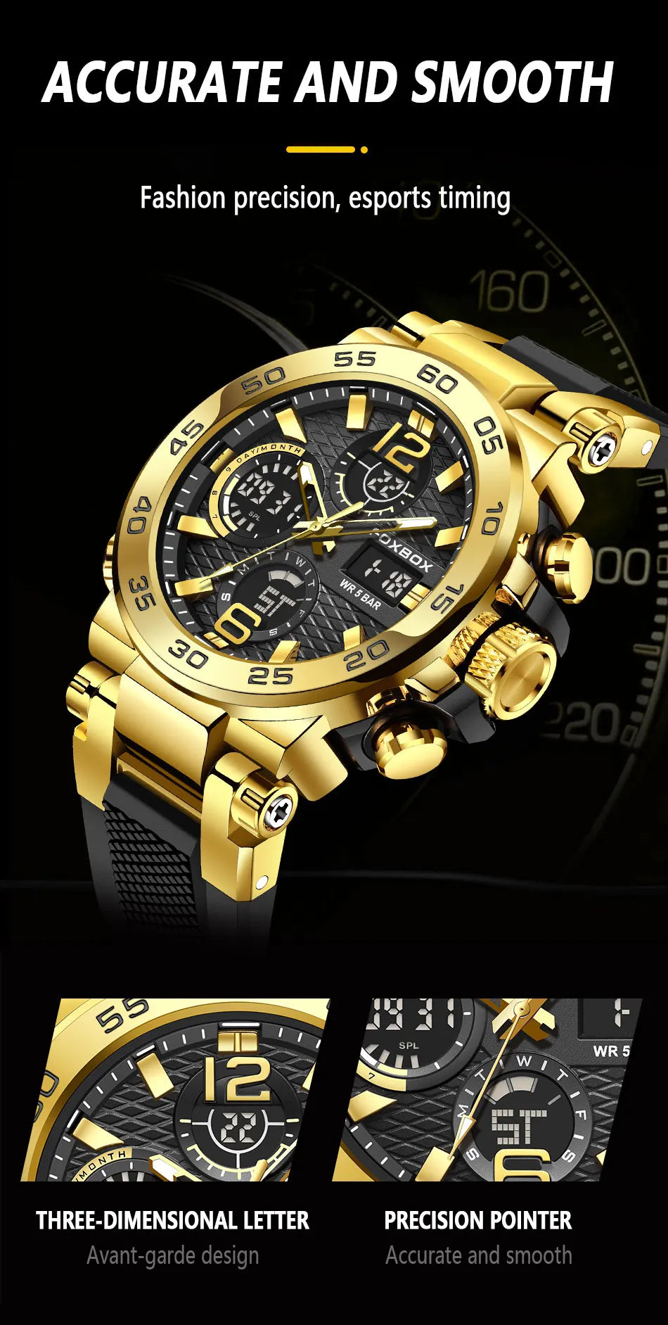 LIGE Luxury Mens Watch Fashion Man Quartz Wristwatch LED Display Luminous Waterproof Watches For Men Calendar Sport Male Clock