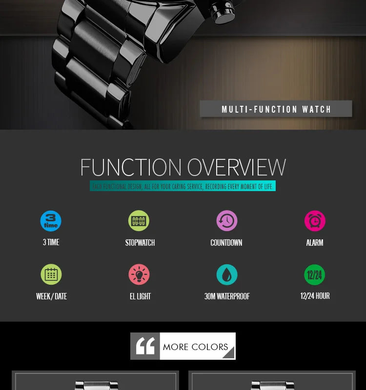 SKMEI 1389 Fashion Luxury Business Mens Watch Waterproof Sport Digital Men's Wristwatch Bracelet Clock Reloj Relogio Masculino