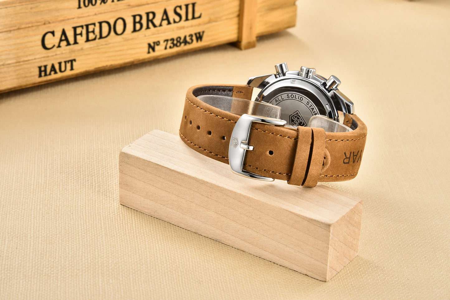BENYAR Top Brand New Men Watches Leather Strap Luxury Waterproof Sport Quartz Chronograph Military Watch Men Clock Reloj Hombre