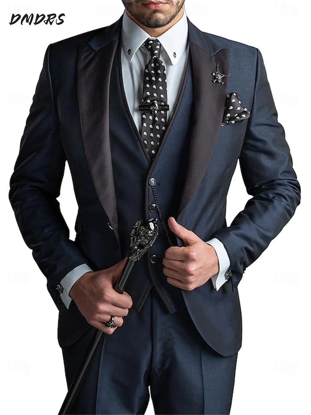 Elegant Men's suit pants vest three piece set Casual Western-style Men Suit Three-piece Set Business Attire For Men Fashionable