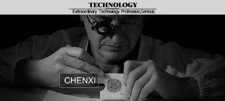 CHENXI Mens Luxury Casual Watch Top Brand Fashion Dial Stainless Steel Calendar Luminous Waterproof Men Watch Male Clock