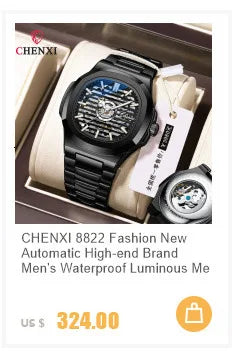 CHENXI 82442 Quartz Watch Men Casual Luxury Sport Watches Brand World Map Military Waterproof Wrist Watch for Male Clock Gift