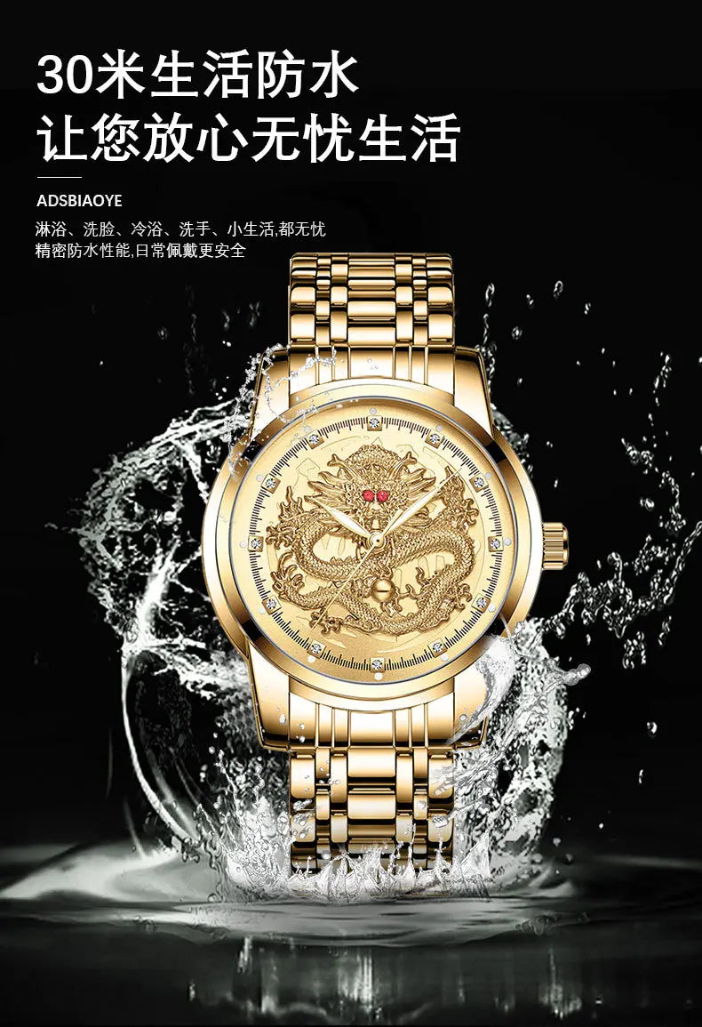 Men Gold Wrist Watches Top Brand Luxury Stainless Steel Band Male Clock 2024 Men Quartz Watch Fashion Dropship relogio masculino