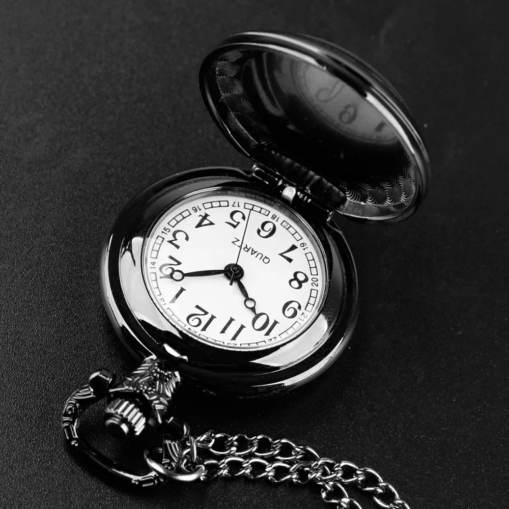 Creative Azure Dragon Design Quartz Pocket Watches for Women Men Watch Unique Pendant Clock Necklace Kids Jewelry Gifts