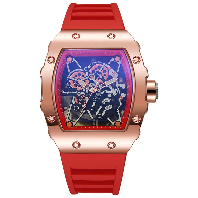 2024 New Fashion Men Luxury Watches For Mens Big Silicone Jelly Casual Quartz Watch For Gift Relogio Masculino Male Wristwatches