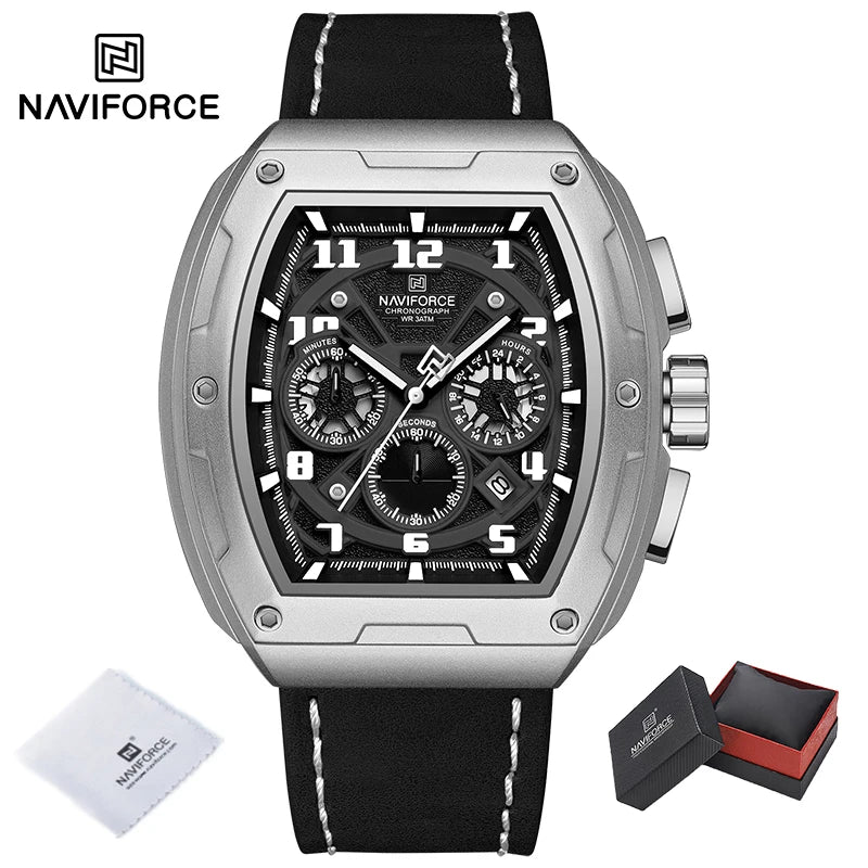 New NAVIFORCE Trend Brand Sport Quartz Chronograph Watches Men Fashion Water Resistant Casual Wristwatch Clock Relogio Masculino