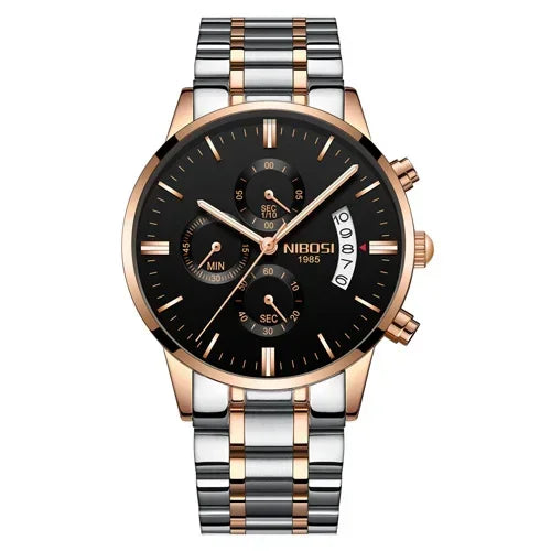 NIBOSI Mens Watches Luxury Top Brand Relogio Masculino Famous Men's Fashion Casual Dress Watch Military Quartz Wristwatches Saat