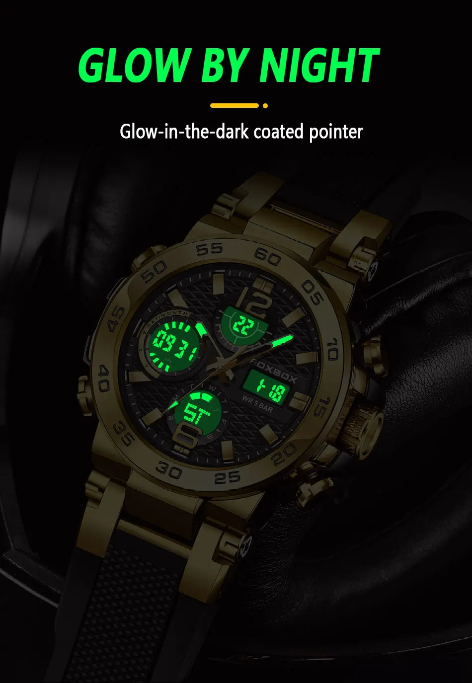 LIGE Luxury Mens Watch Fashion Man Quartz Wristwatch LED Display Luminous Waterproof Watches For Men Calendar Sport Male Clock
