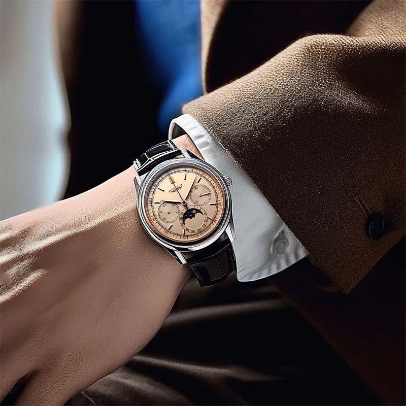 New Swiss watch handsome men's quartz watch classic high-end simple automatic men's waterproof men's watch trend birthday gift