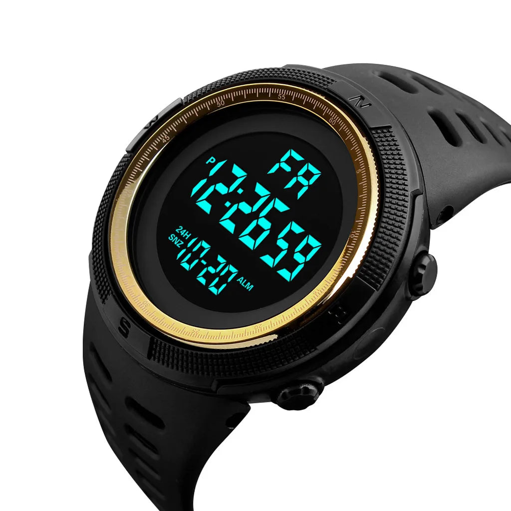 YIKAZE Men's Digital Watches Waterproof Outdoor Men Sports Watch Fitness Electronic Watch Military Sports Clock Kids Gifts