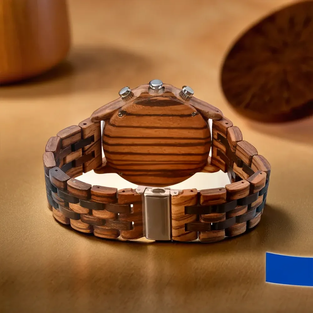 Wooden Watches for Men Fashion Anniversary Wedding Day Gift For Husband Personalized Engraved Custom Wood Watch Dropshipping