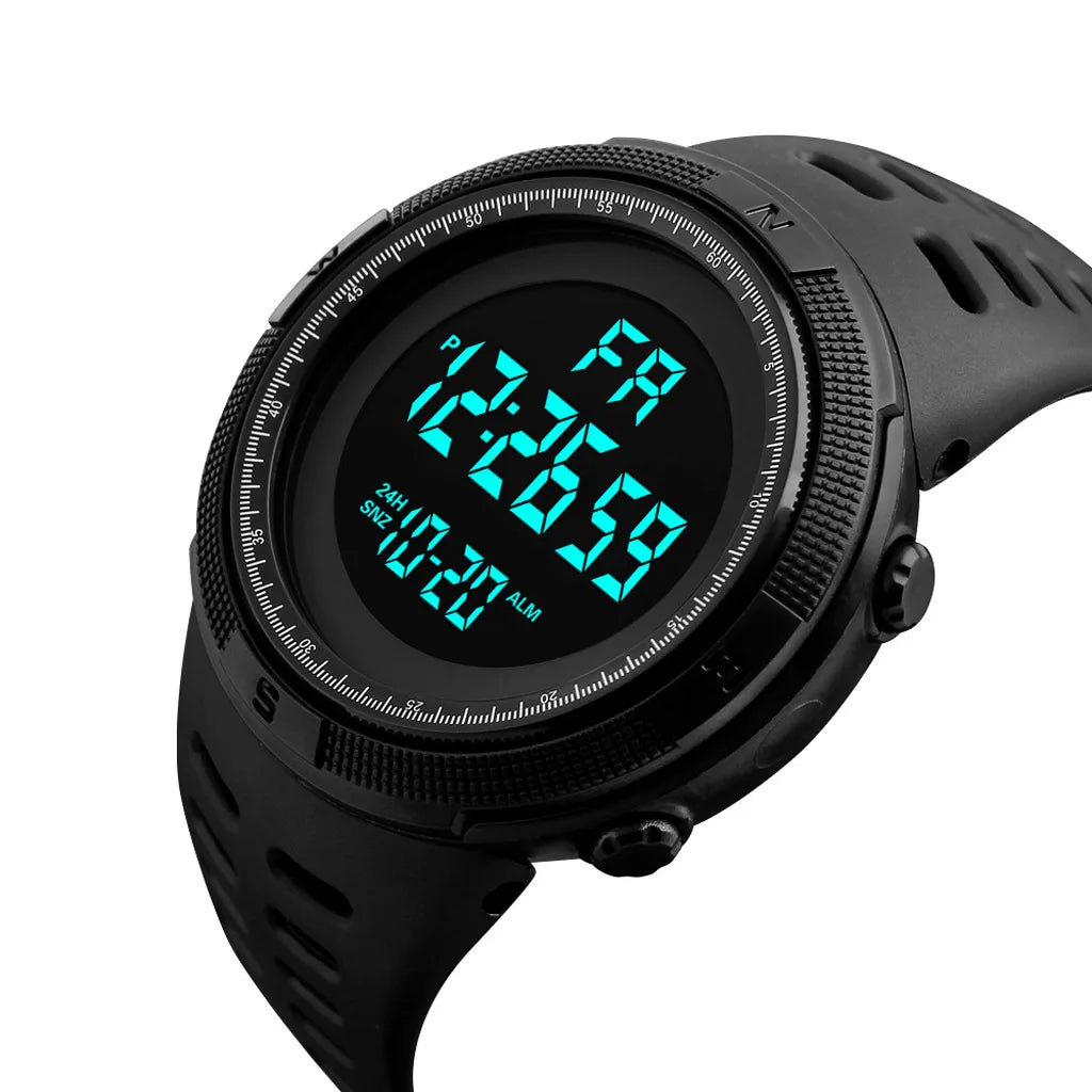 YIKAZE Men's Digital Watches Waterproof Outdoor Men Sports Watch Fitness Electronic Watch Military Sports Clock Kids Gifts