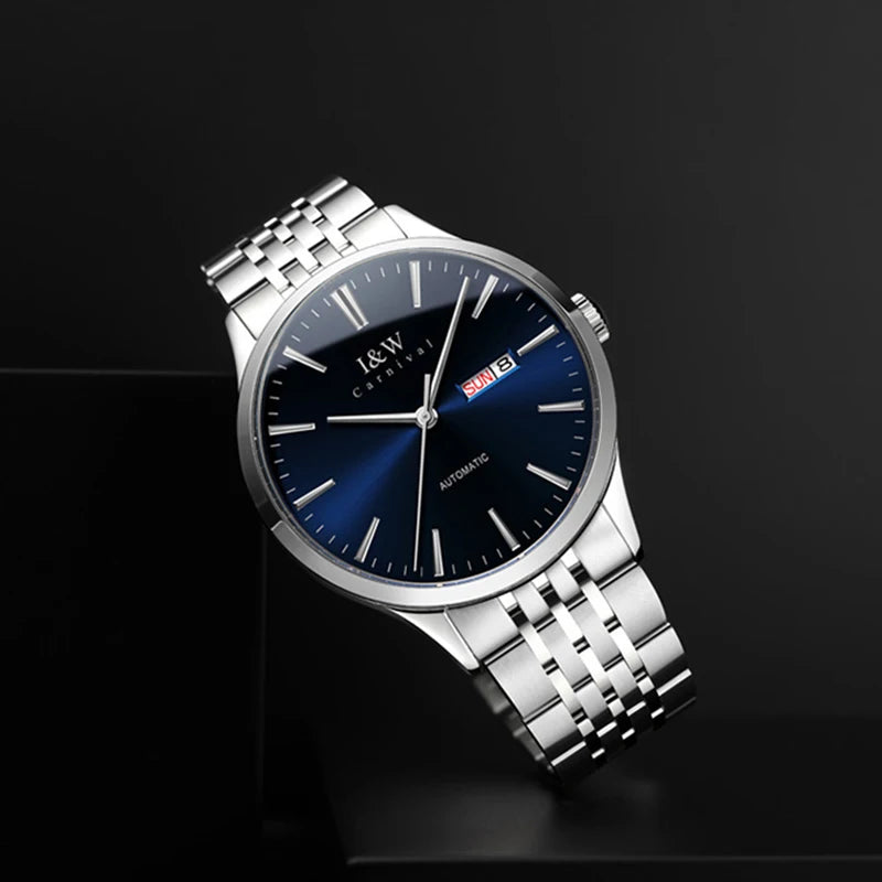 Carnival Iw For Mens Watch Automatic Japan Mechanical Movement Urban Male Wristwatch Date Ss316 Steel Sapphire Crystal Business