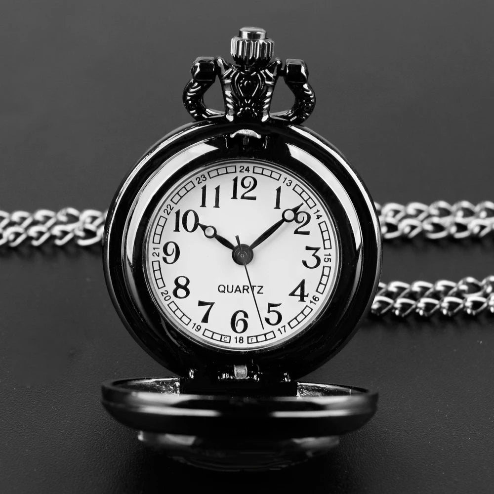 Creative Yin-Yang Dragon Design Pendant Quartz Pocket Watch Souvenir Chain Pocket Watch Arabic Numerals With Personality Gift