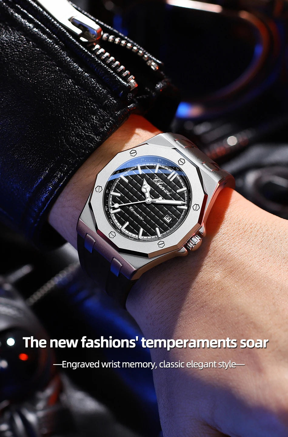 CHENXI Mens Luxury Casual Watch Top Brand Fashion Dial Stainless Steel Calendar Luminous Waterproof Men Watch Male Clock