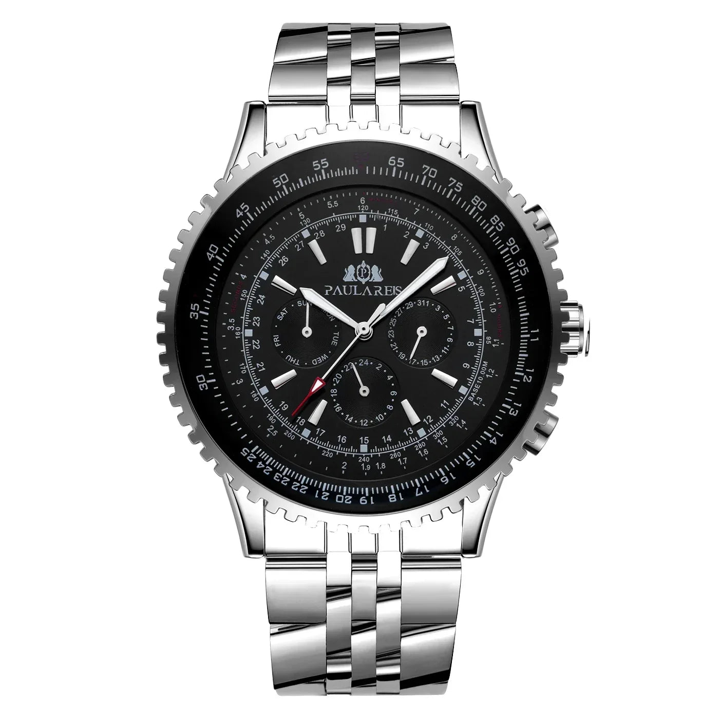 Automatic Mens Watch Mechanical Self Wind Movement Stainless Steel Fashion Sports Blue Black Big 50mm Classic Fashion Watches