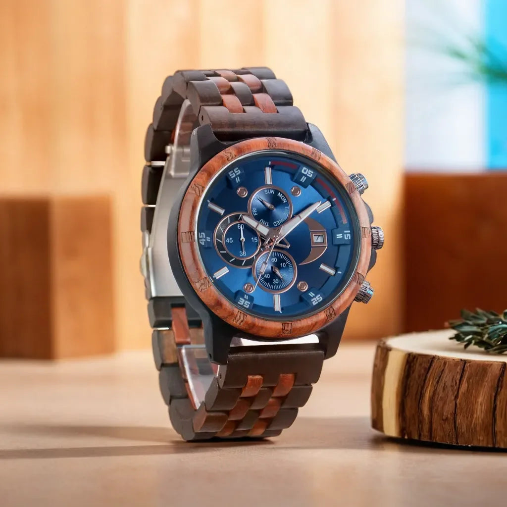 Wooden Watches for Men Fashion Anniversary Wedding Day Gift For Husband Personalized Engraved Custom Wood Watch Dropshipping