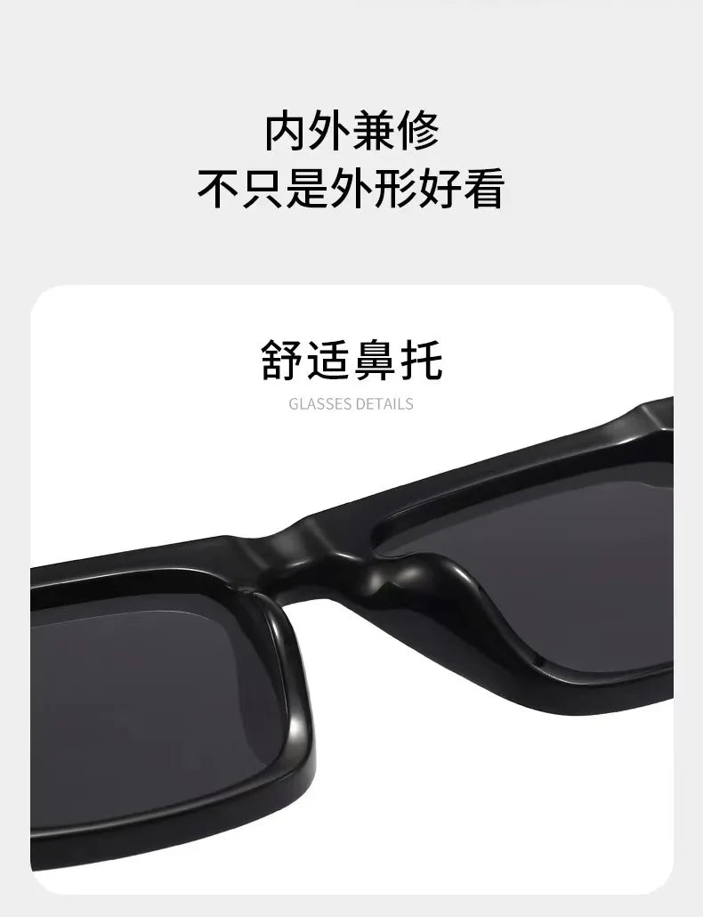 Men's Business Driving Square Acetate Windproof Shades Sunglasses Retro Sunglasses Outdoor Men's Sunglasses
