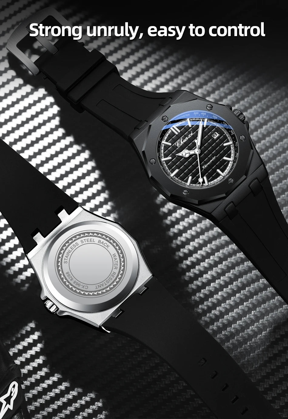 CHENXI Mens Luxury Casual Watch Top Brand Fashion Dial Stainless Steel Calendar Luminous Waterproof Men Watch Male Clock