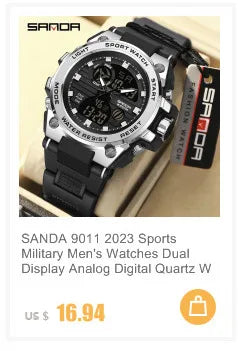 SANDA 3133 2022 G Style New Men's Watches 50M Waterproof Shock Sports Military Quartz Watch For Male Digital Wristwatch Clock