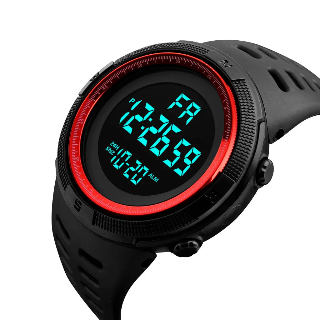 YIKAZE Men's Digital Watches Waterproof Outdoor Men Sports Watch Fitness Electronic Watch Military Sports Clock Kids Gifts