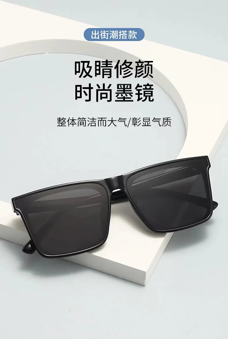 Men's Business Driving Square Acetate Windproof Shades Sunglasses Retro Sunglasses Outdoor Men's Sunglasses