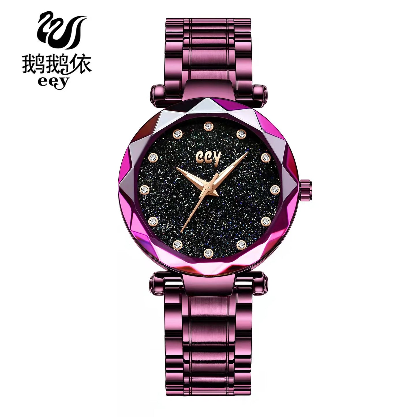 WOKAI Fashion Business Multi-functional steel band Quartz Men's luxury Tungsten steel Watch Boys Girls Student Retro clock