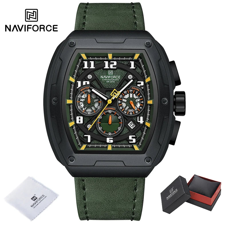 New NAVIFORCE Trend Brand Sport Quartz Chronograph Watches Men Fashion Water Resistant Casual Wristwatch Clock Relogio Masculino