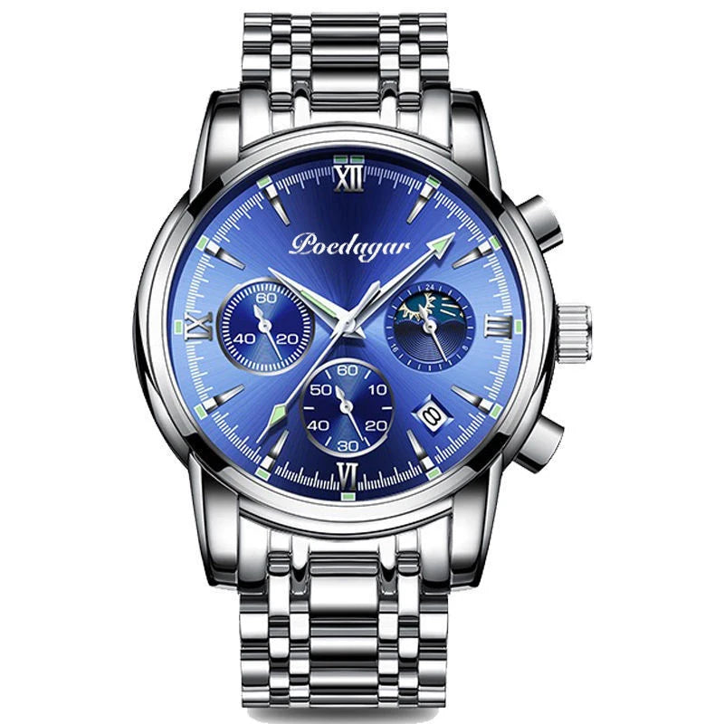 Quartz Men's Watch Fashionable Luxury Night Glow Calendar Pointer Multi functional Male Student Watch UTHAI H35