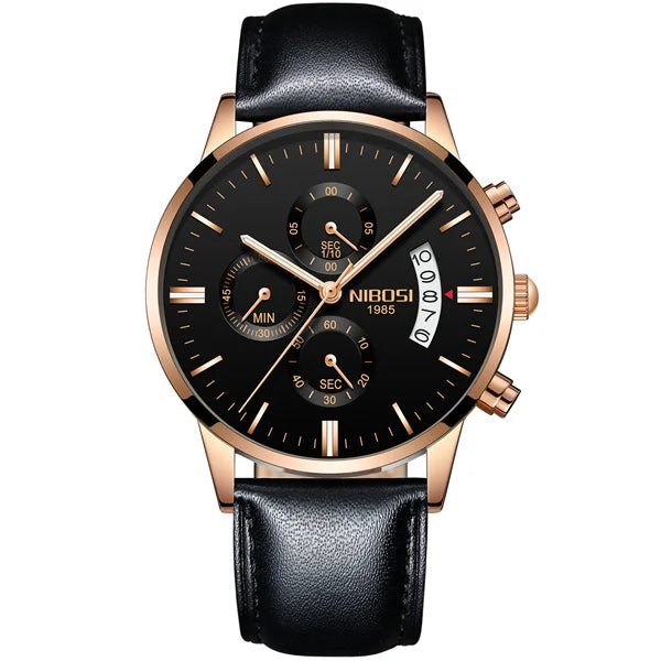 NIBOSI Mens Watches Luxury Top Brand Relogio Masculino Famous Men's Fashion Casual Dress Watch Military Quartz Wristwatches Saat
