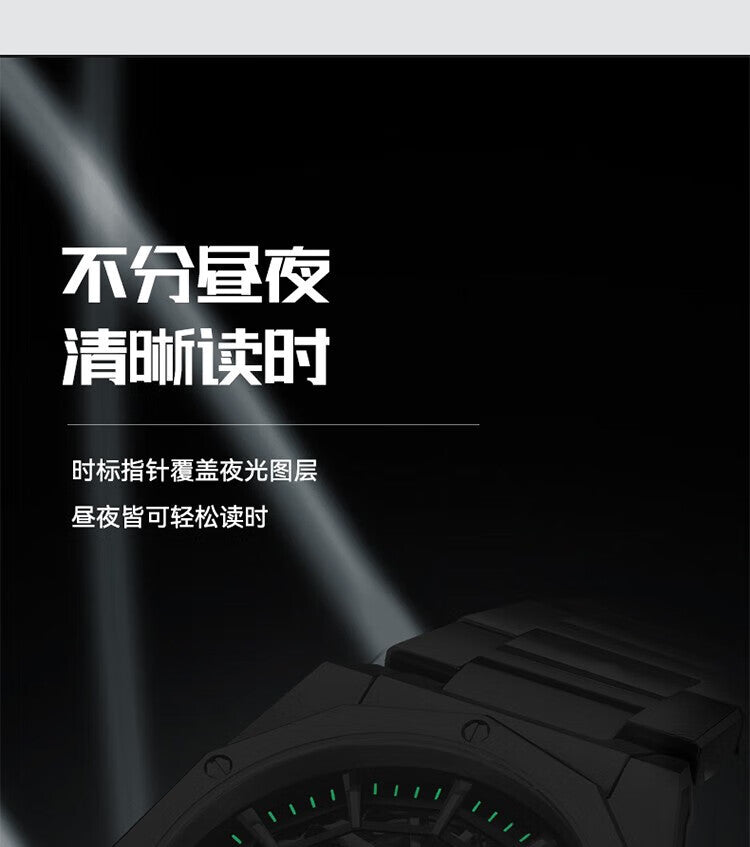 Seagull Casual Automatic Mechanical Watch Skeleton Hollow Men Wristwatches Luminous Military Watches Sapphire Montre Homme 6168k