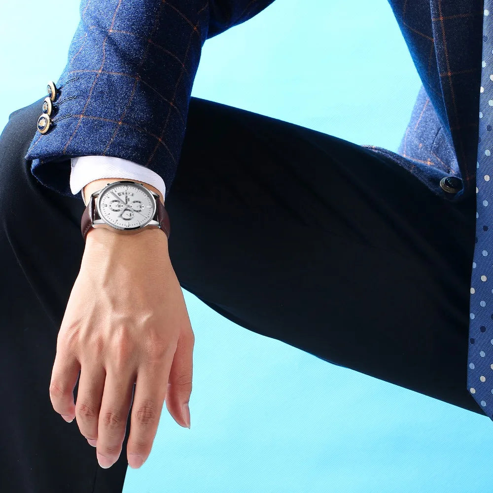 NIBOSI Mens Watches Luxury Top Brand Relogio Masculino Famous Men's Fashion Casual Dress Watch Military Quartz Wristwatches Saat