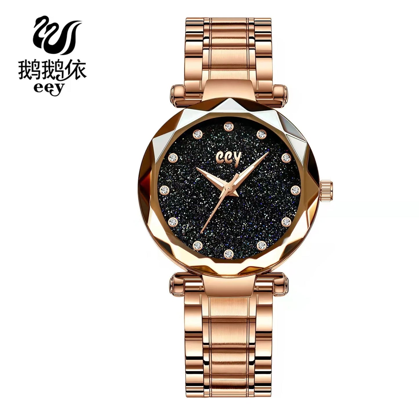 WOKAI Fashion Business Multi-functional steel band Quartz Men's luxury Tungsten steel Watch Boys Girls Student Retro clock