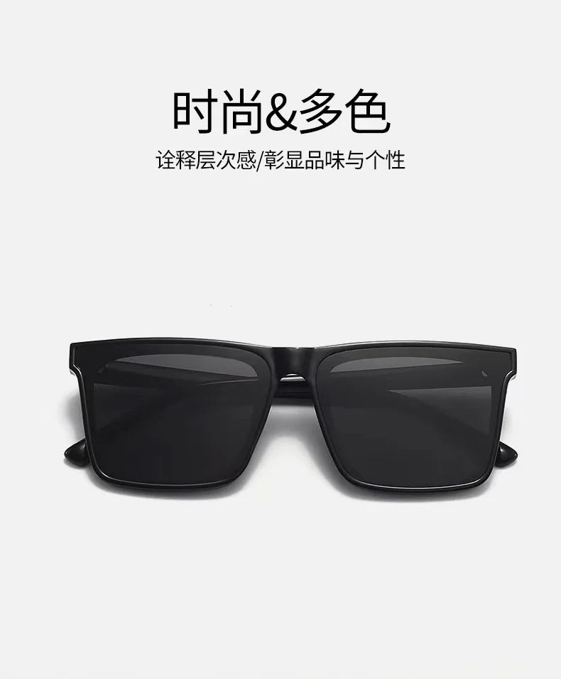 Men's Business Driving Square Acetate Windproof Shades Sunglasses Retro Sunglasses Outdoor Men's Sunglasses