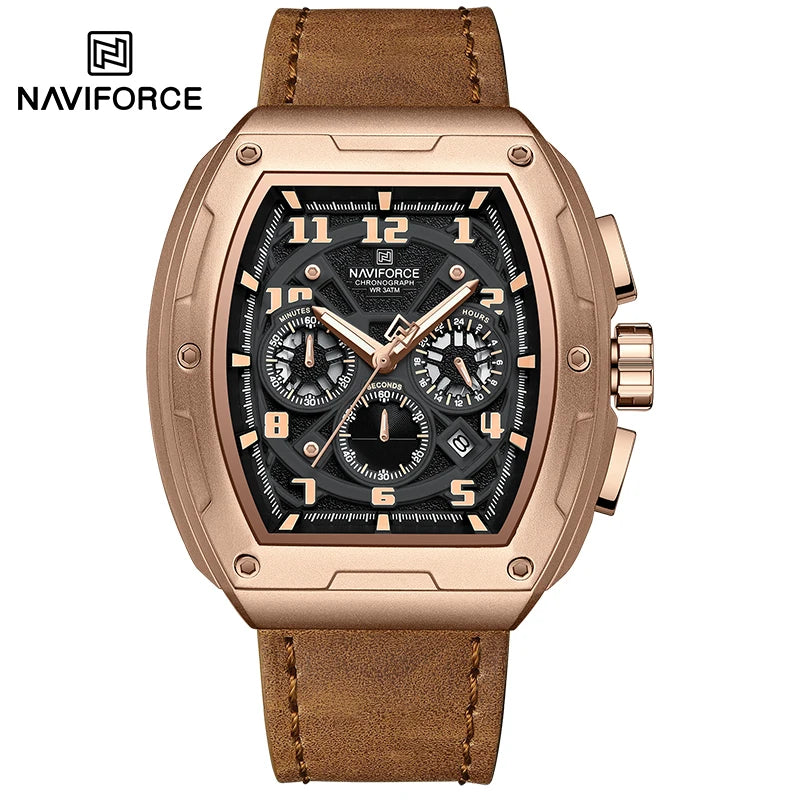 New NAVIFORCE Trend Brand Sport Quartz Chronograph Watches Men Fashion Water Resistant Casual Wristwatch Clock Relogio Masculino