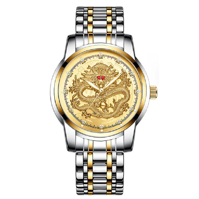 Men Gold Wrist Watches Top Brand Luxury Stainless Steel Band Male Clock 2024 Men Quartz Watch Fashion Dropship relogio masculino