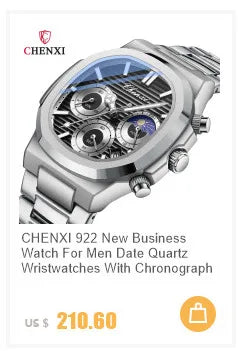 CHENXI 82442 Quartz Watch Men Casual Luxury Sport Watches Brand World Map Military Waterproof Wrist Watch for Male Clock Gift