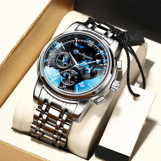 Quartz Men's Watch Fashionable Luxury Night Glow Calendar Pointer Multi functional Male Student Watch UTHAI H35