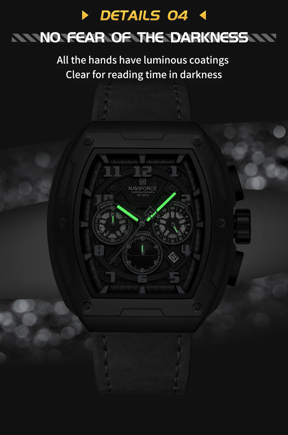 New NAVIFORCE Trend Brand Sport Quartz Chronograph Watches Men Fashion Water Resistant Casual Wristwatch Clock Relogio Masculino