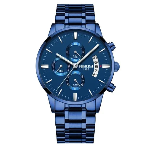 NIBOSI Mens Watches Luxury Top Brand Relogio Masculino Famous Men's Fashion Casual Dress Watch Military Quartz Wristwatches Saat