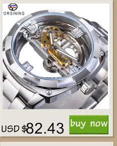 Winner 395R WINNER Minimalist Automatic Watch for Men Creative Triangle Dial Brand Luxury Business Mechanical Watches Silicone