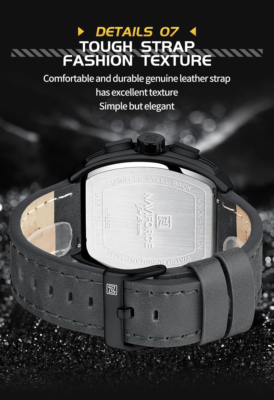 New NAVIFORCE Trend Brand Sport Quartz Chronograph Watches Men Fashion Water Resistant Casual Wristwatch Clock Relogio Masculino