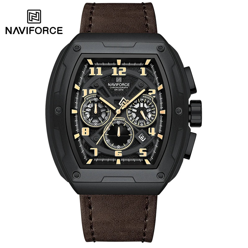 New NAVIFORCE Trend Brand Sport Quartz Chronograph Watches Men Fashion Water Resistant Casual Wristwatch Clock Relogio Masculino