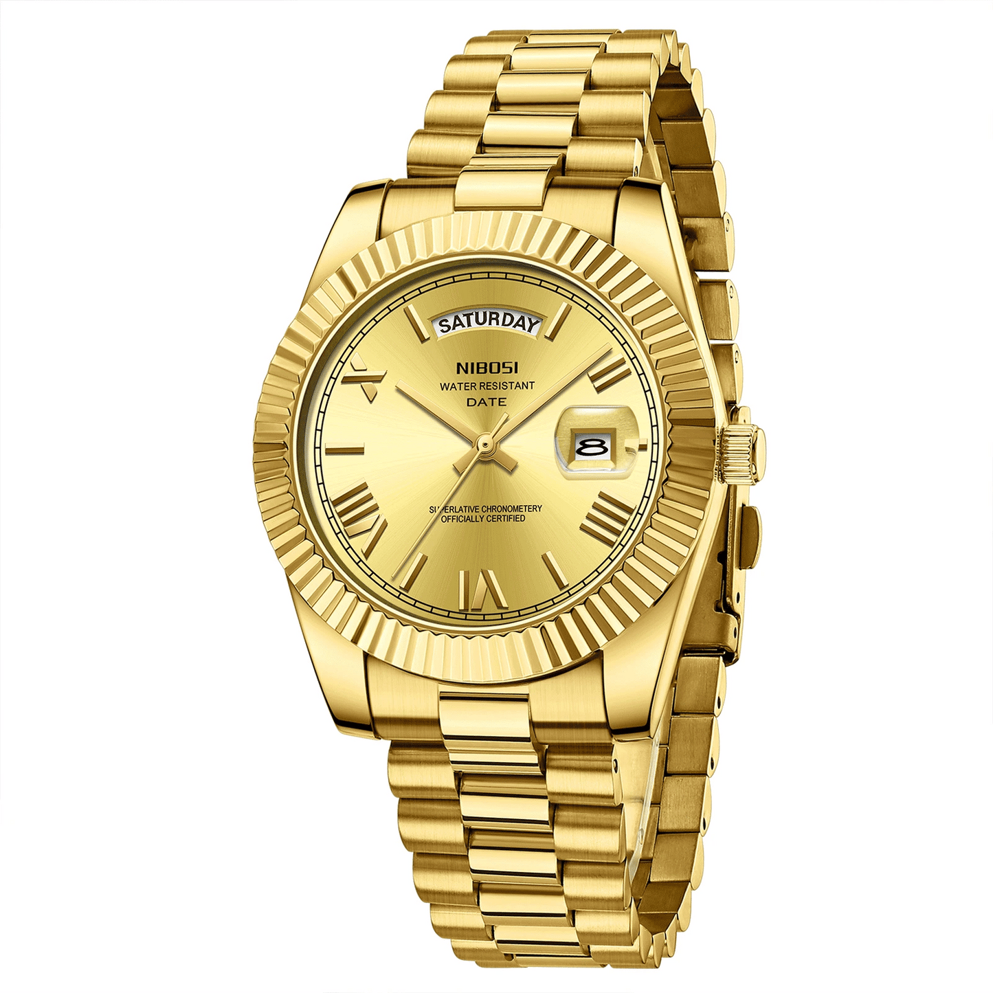 NIBOSI Luxury Men Quartz Watch Waterproof Date Luminous Wristwatch Sports Stainless Steel Men's Watches Male Clock Reloj Hombre