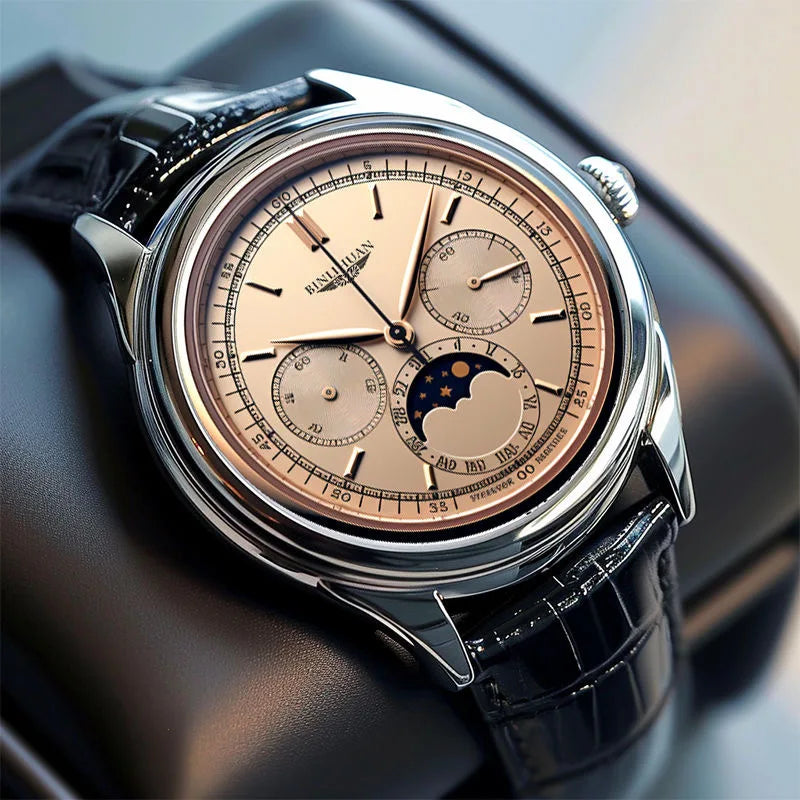 New Swiss watch handsome men's quartz watch classic high-end simple automatic men's waterproof men's watch trend birthday gift