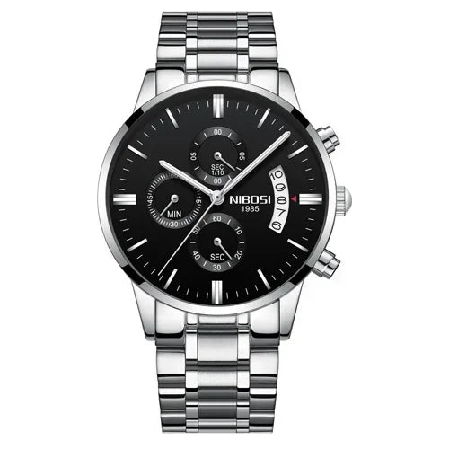 NIBOSI Mens Watches Luxury Top Brand Relogio Masculino Famous Men's Fashion Casual Dress Watch Military Quartz Wristwatches Saat